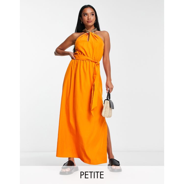 River island store orange maxi dress