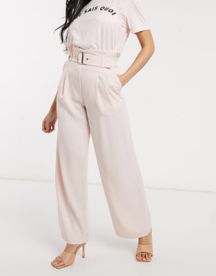 light pink cigarette trousers