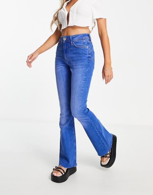 River Island Petite - Comfort - Flared jeans in felblauw, 4 van 4