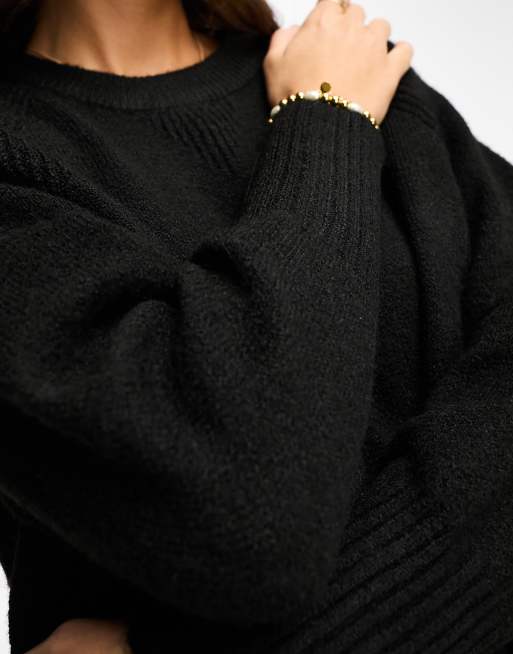 Petite black outlet sweater