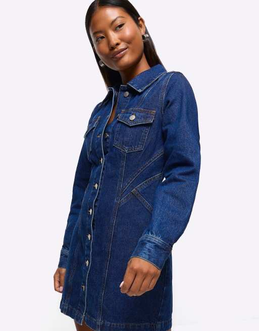 River island sale denim dress asos