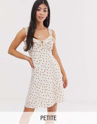 frill polka dot dress