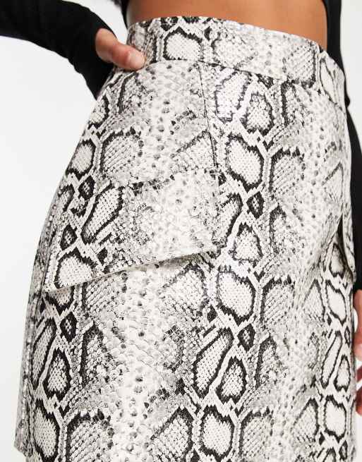 Faux snakeskin clearance skirt