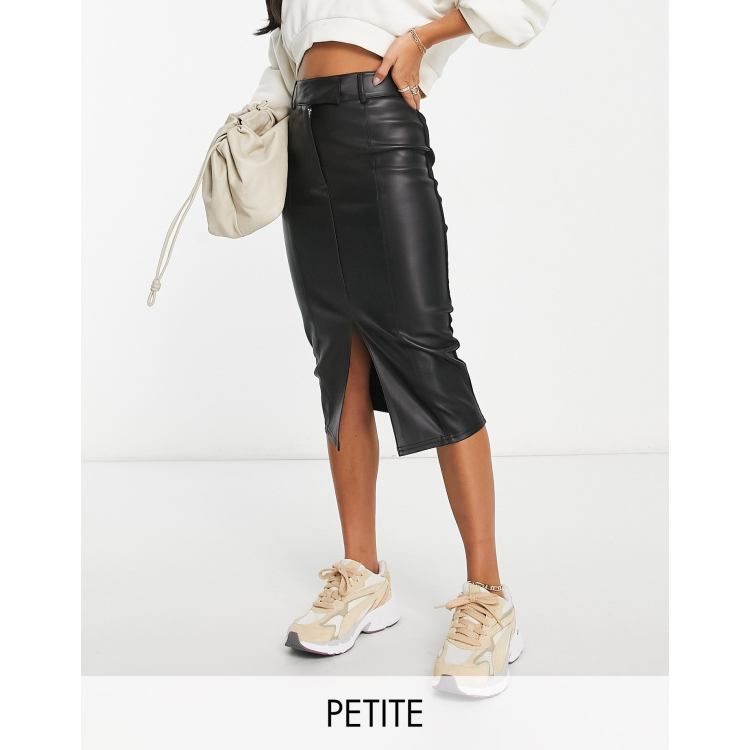 Green leather clearance skirt river island