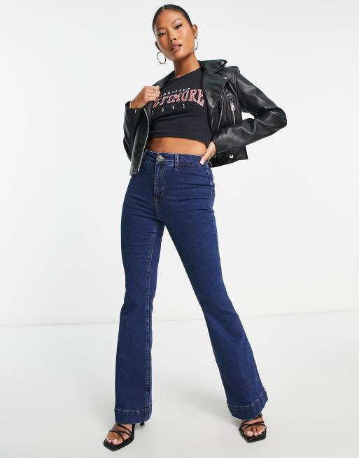 River island store dark blue jeans