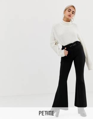 black flare pants petite