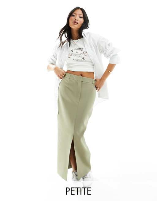 Womens khaki clearance pencil skirt