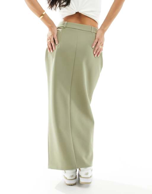 Maxi pencil shop skirts khaki