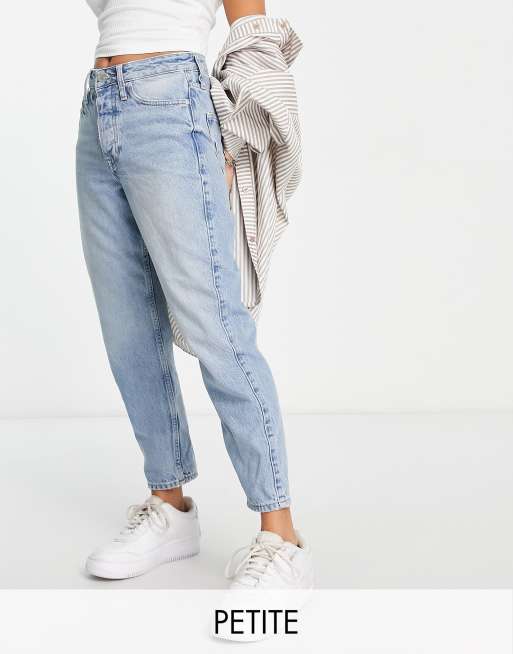 River Island Petite - Jean mom - Bleu clair