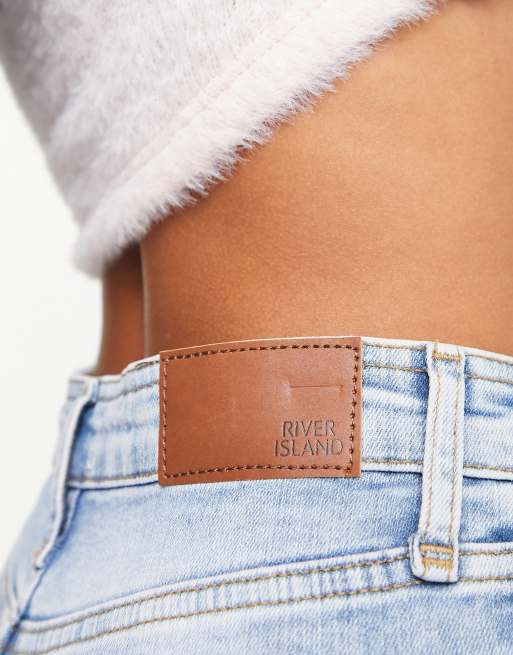 River Island Petite – Jeans in Hellblau mit hohem Bund und engem Schnitt, 3 von 4