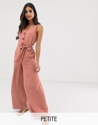 petite pink jumpsuit