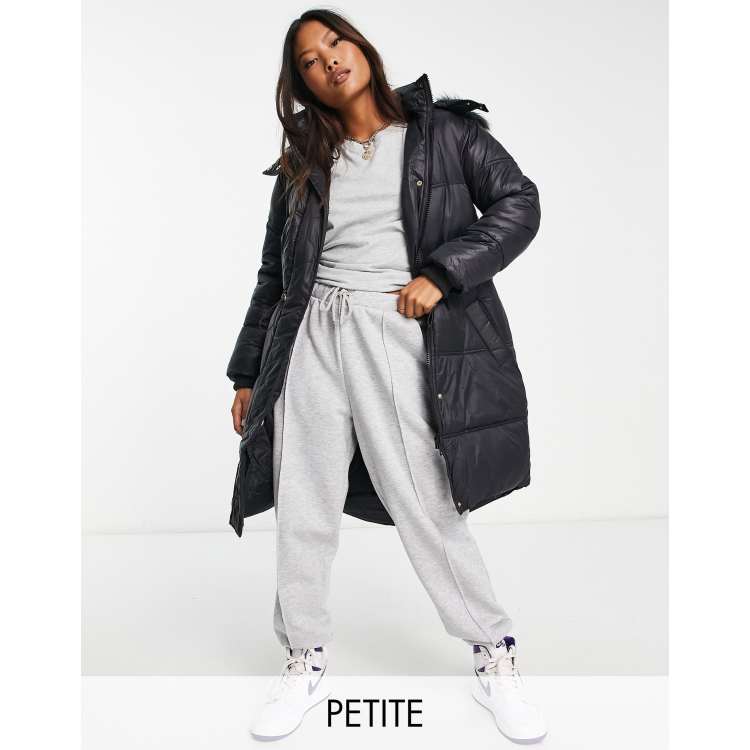 Petite longline puffer on sale coat