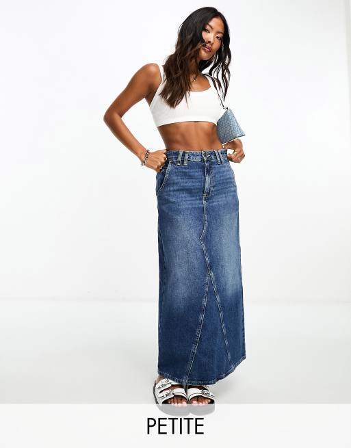 Denim maxi 2025 skirt petite