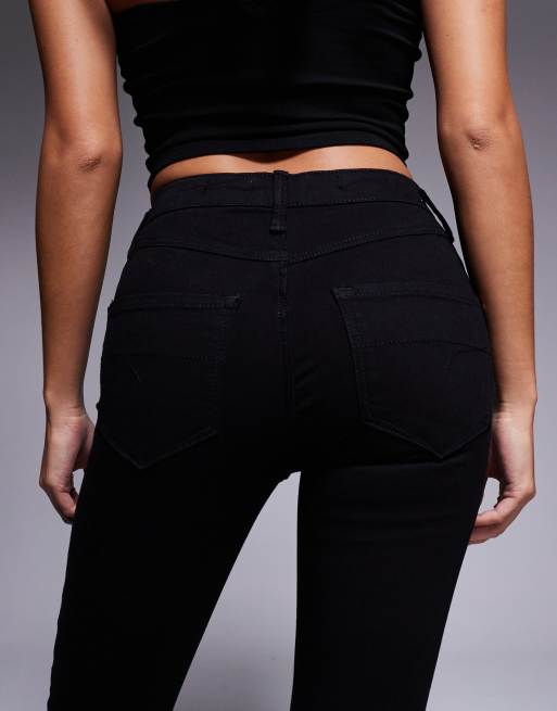River Island Petite midrise skinny jean in black, 4 of 5