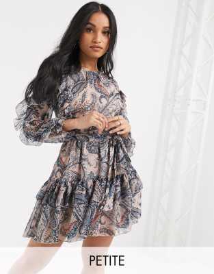 paisley smock dress