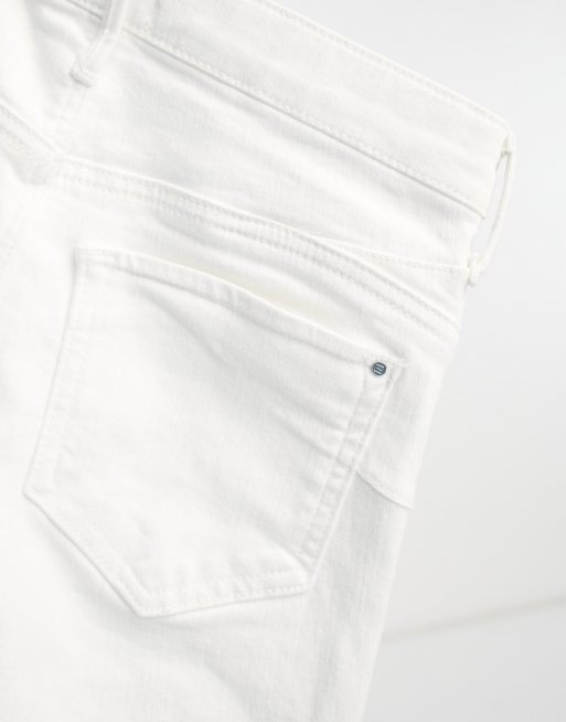 River Island Petite – Modelujące białe jeansy ze średnim stanem, 5 z 5