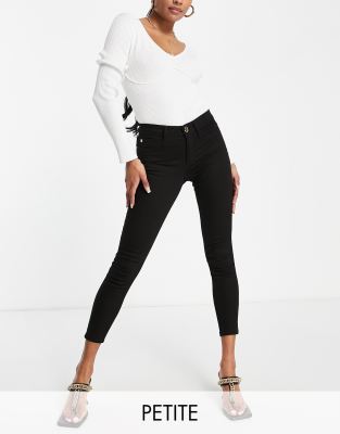 River Island Petite River Island Petite Molly mid rise skinny jeans in black