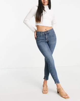 mid rise petite skinny jeans