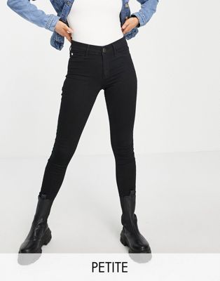 River Island Petite molly skinny jeans in black - ASOS Price Checker