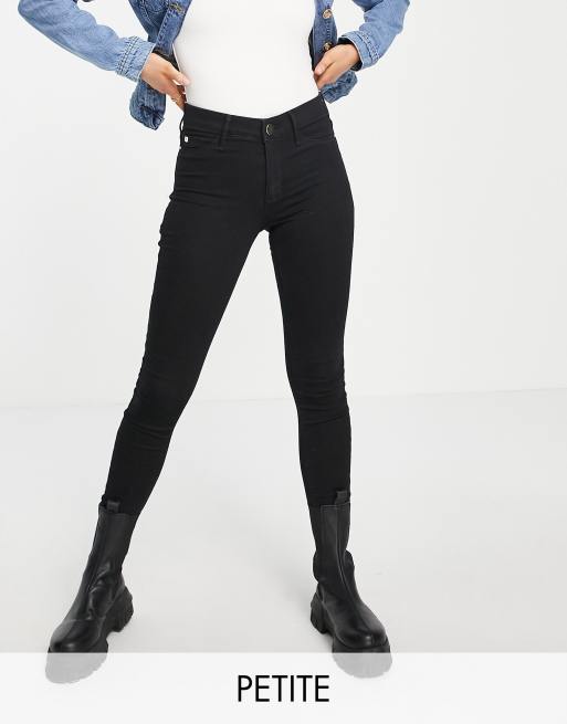 River Island Petite – Molly – Svarta skinny jeans