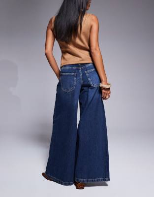 RIVER ISLAND PETITE PALAZZO JEANS 