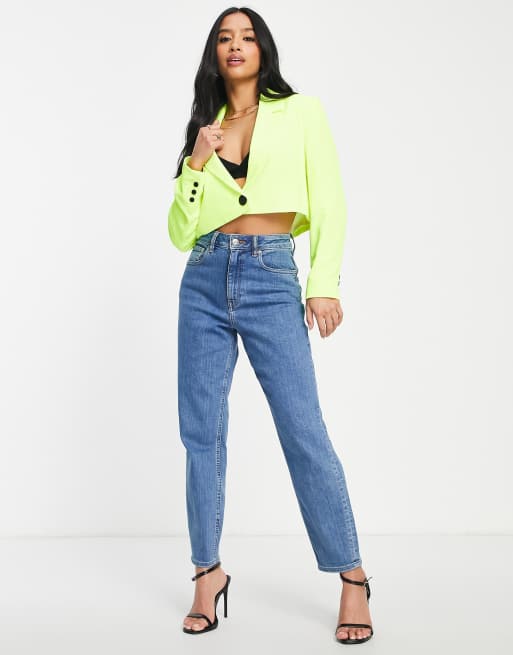River Island Petite - Panggul cropped blazer - Del af sæt, 3 af 4