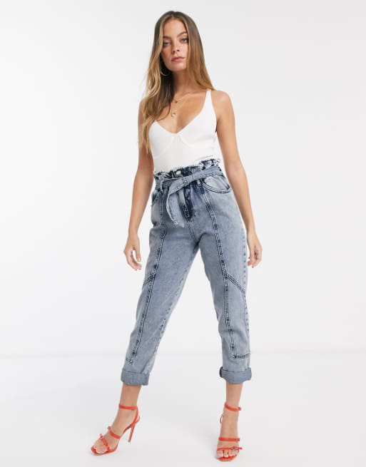 Paperbag jeans sale river island