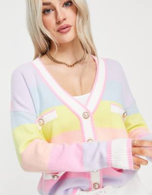 river island rainbow cardigan