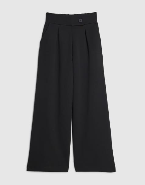 River Island Petite Petite tailored trousers in black - view 1