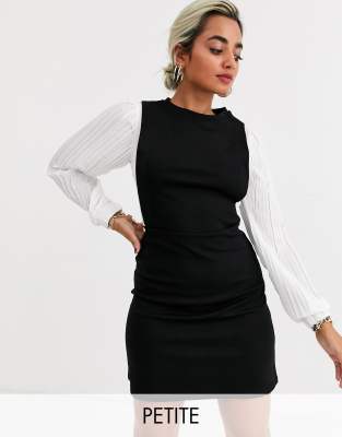 river island black pinafore dress