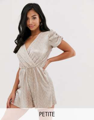 river island plisse playsuit