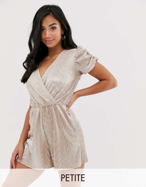 River island store plisse playsuit