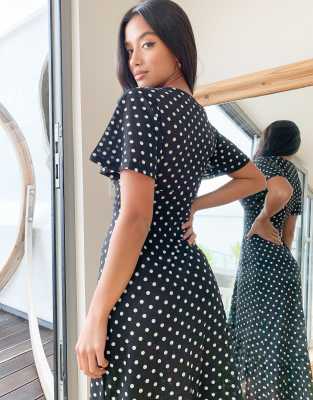 river island polka dot dress asos