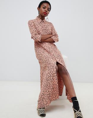 river island pink maxi dress