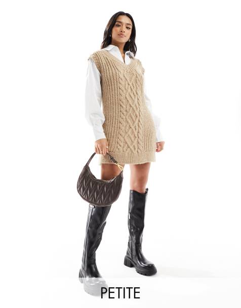 River Island Petite - Robe pull hybride - Beige - view 1