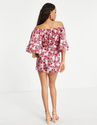 river island bardot playsuit