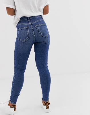 dark blue petite skinny jeans