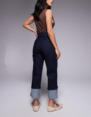 River Island Petite Slim Turn-up Jeans