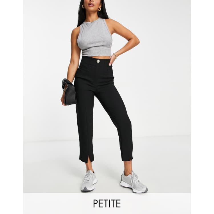 Petite black 2025 cigarette trousers