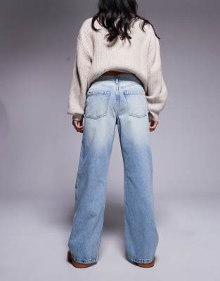 RIVER ISLAND PETITE STRAIGHT JEANS 
