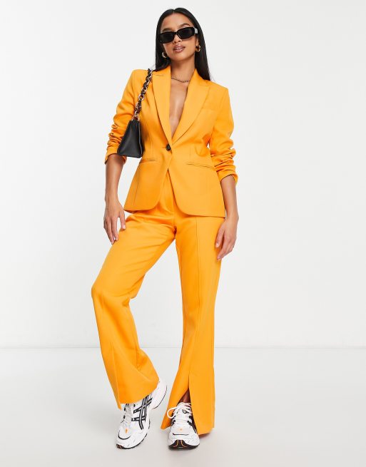 Orange blazer hot sale river island