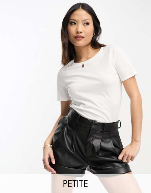 Petit T-shirt Blanc Topshop Avec Slogan – Coton Doux, Manches Courtes – Femme
