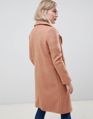 asos petite camel coat