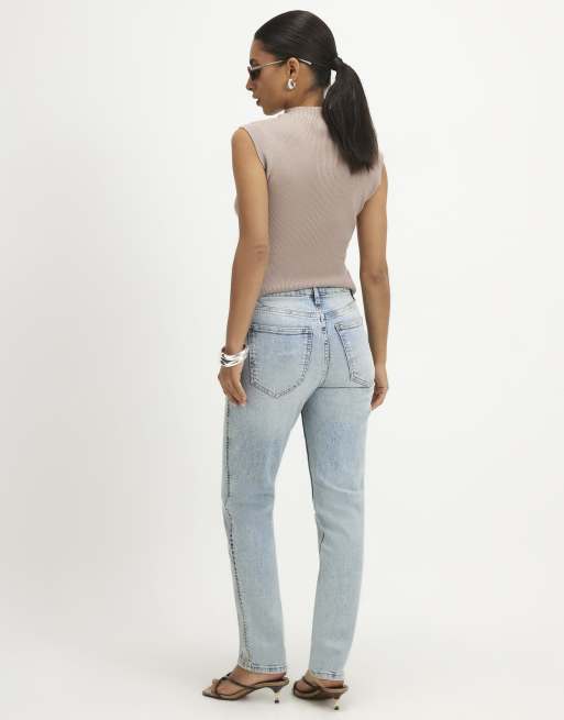River Island Petite washed cigarette jeans in denim, 4 of 4