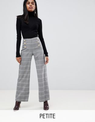 asos petite wide leg trousers