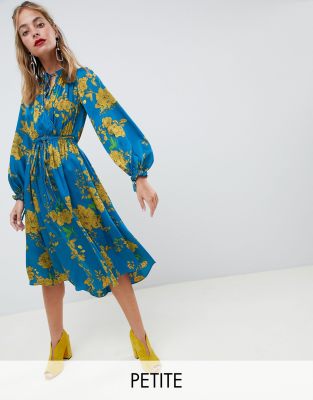 river island floral wrap dress