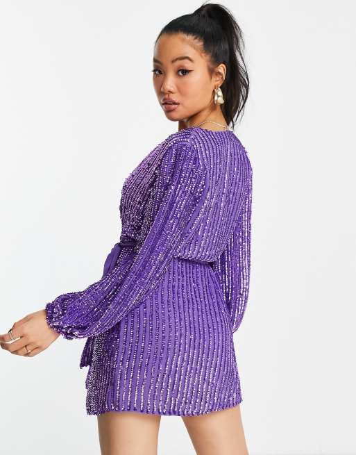 River island best sale purple dress