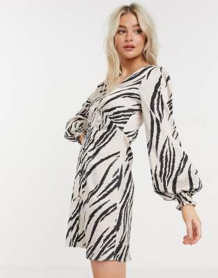 river island zebra dress