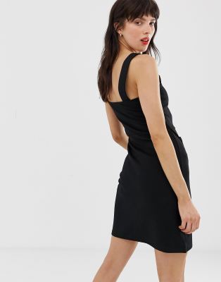 black pinny dress