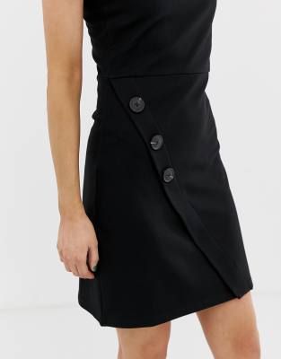 black pinny dress